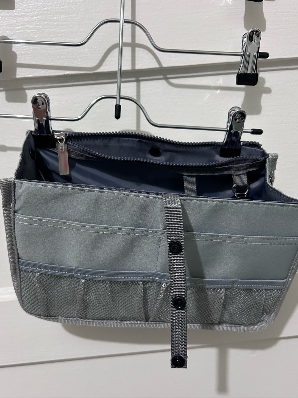 Gray Purse Organizer Insert - Neutral Gray
